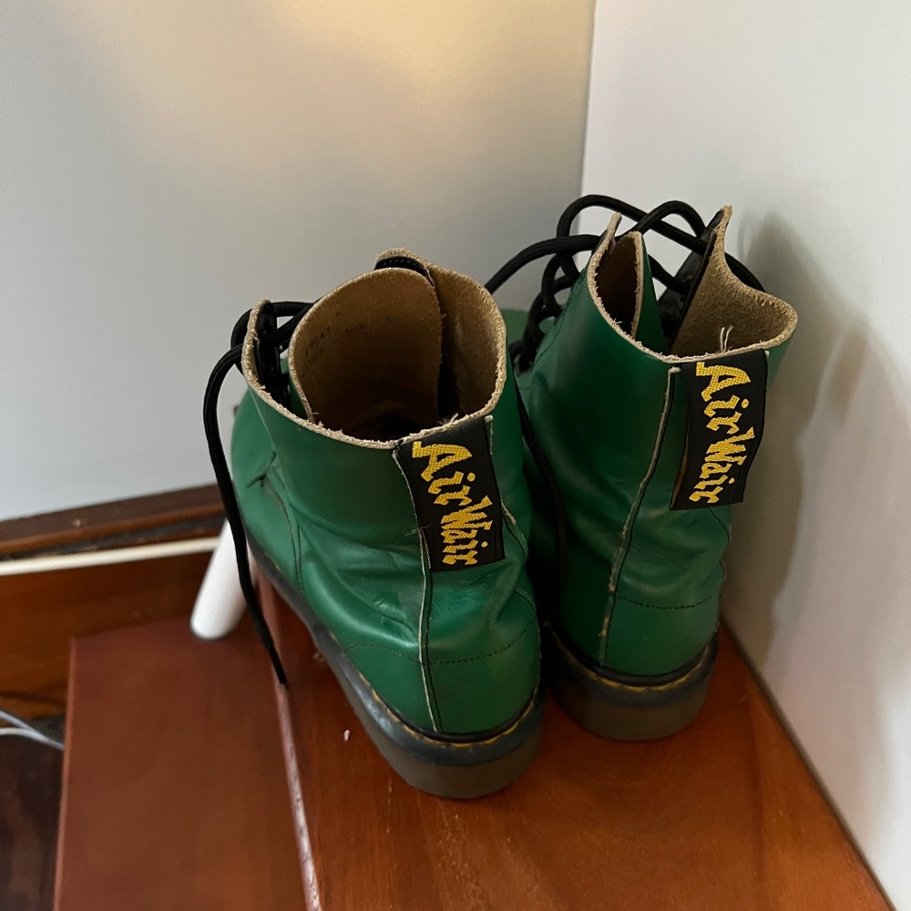 Dr Martens Made in England green 1460 boots - Picture 7 of 9